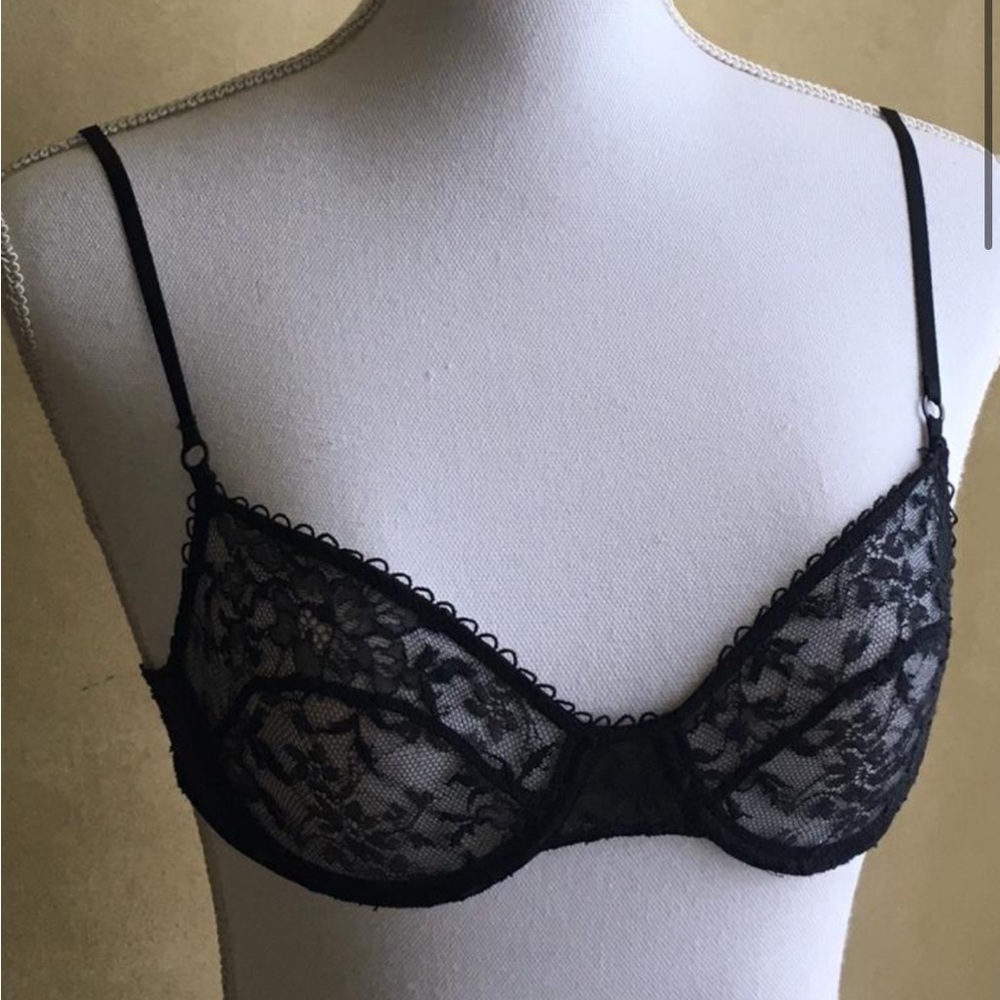 French Capucine Puerari Lace Bra